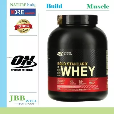 Optimum Nutrition Gold Standard 100% Whey Delicious Strawberry 5 Lb Exp.03/25 • $104.99