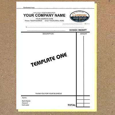 One A5 Invoice Book Personalised Duplicate  -  Invoice / Ncr / Receipt • £13.50