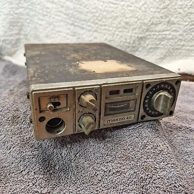 MAXON 40 CB TRANSCEIVER 40 CHANNEL 2-WAY RADIO Vintage 1977 Parts/repair  • $19.99