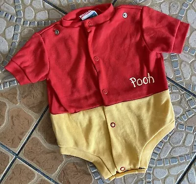 Vintage 1990s Disney Babies Winnie The Pooh Infant One Piece Small 0-11 Pounds • $17.99