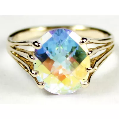 R280 Mercury Mist Topaz 10Ky Gold Ring • $153.23