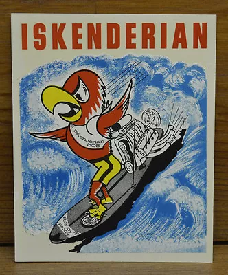 Original Vintage 4  Isky Water Decal Drag Racing Hot Rod Bonneville Surf Surfing • $29.99