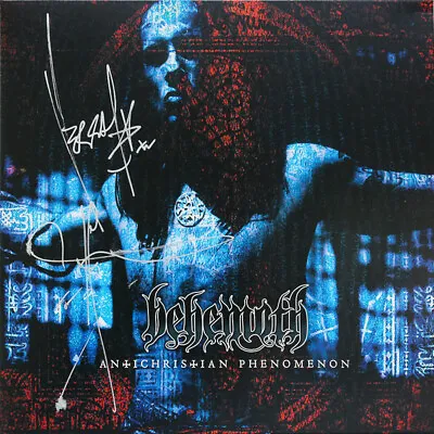 Behemoth Antichristian Phenomenon AUTOGRAPHED SIGNED BLUE RED SPLATTER Vinyl 333 • $45.65