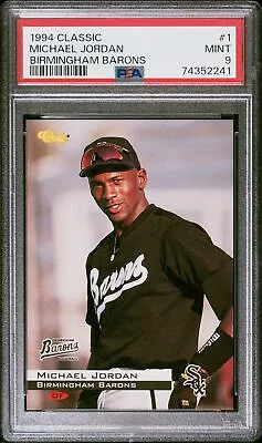 1994 Classic #1 Michael Jordan Birmingham Barons PSA 9 • $44.99