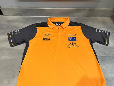 Castore Mclaren F1 Team Orange Polo Ricciardo 2022 - Polo Shirt Size JXL • £16.99