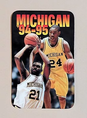 1994-95 Michigan Wolverines College Basketball Pocket Schedule Card NCAA 🏀🏀 • $0.99