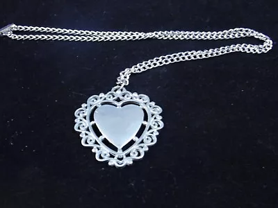 Necklace - Miracle Maid Hostess Limited Edition Vintage Pewter Heart Necklace • $6