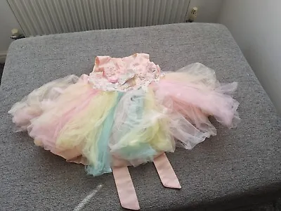 Girla Rainbow Dress Pastels 12 Months • £2.99