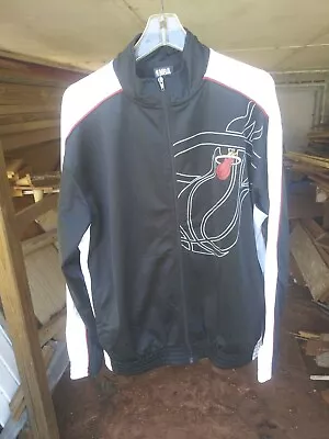 MIAMI HEAT Full Zip Sportswear Jacket Black/White NBA Clothing New Sz Medium • $20