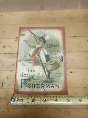 The Jolly Fisherman Pleasure Series Linen Copyright 1896 McLoughlin Bros. NY • $10