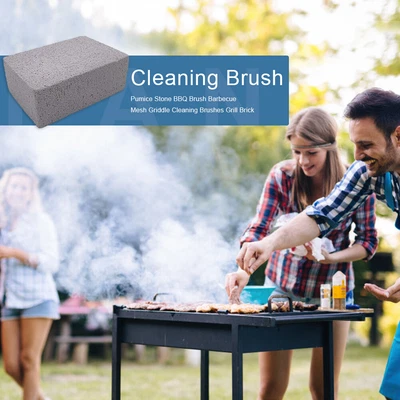 £3.71 • Buy Pumice Stone Barbecue Mesh Griddle Cleaning Brush Outdoor Grill Brick BBQ Brush 