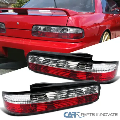 Red/Clear Fits 1989-1994 240SX S13 Coupe 2Dr Tail Lights Brake Lamps Left+Right • $88.16