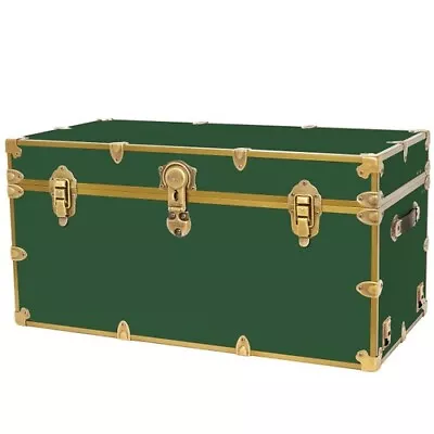 Rhino Storage Trunk Footlocker With Antique Brass Trim 36x18x18  USA Made • $249.95