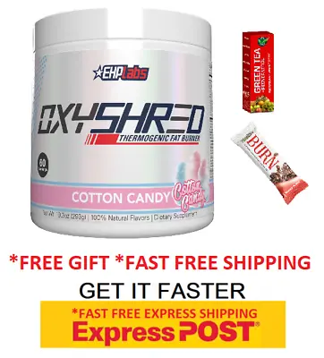 $69.89 • Buy EHPlabs Oxyshred Cotton Candy 60 Serves | Limited Edition | Oxy Shred | Thermoge