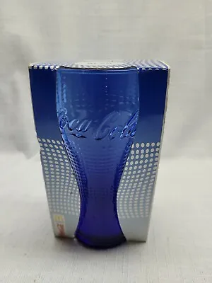 McDonald's 2013 Limited Edition Blue Coca Glass  5 1/2 Inches- Germany • $11.25