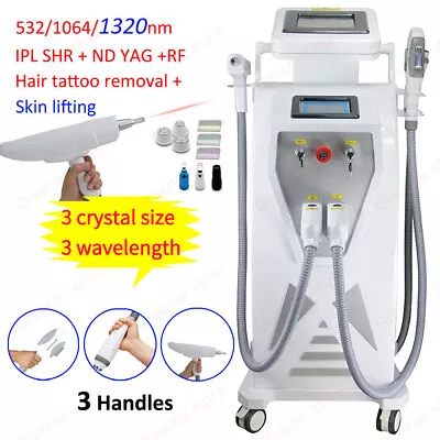 3IN1 OPT SHR IPL RF Tattoo & Hair Removal ND YAG Laser Skin Rejuvenation Machine • £2000