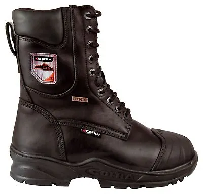 Cofra Energy Black Lace Up Safety Work Gore-Tex Leather Chainsaw Class 3 Boots • £133.99