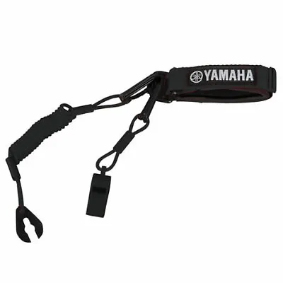 Yamaha OEM WaveRunner Pro Lanyard With Whistle MWV-PROLN-YD-BK Marine (Black) • $38.94