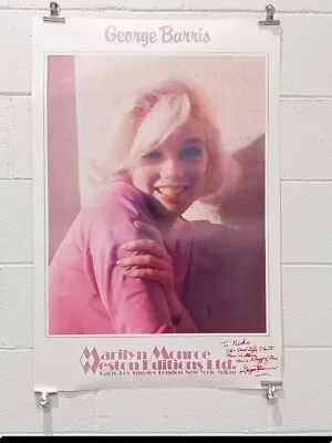 Marilyn Monroe PosterLast Known Photoshoot George Barris Autographed Signed • $299.99