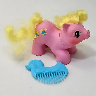 Vintage My Little Pony Baby Tappy G1 Sneakers Shoes Newborn W/ Duck Comb • $16.99