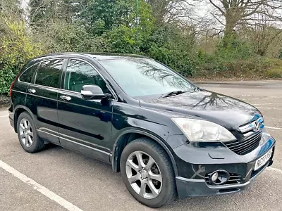 HONDA CR-V 2.0 I VTEC EX PETROL AUTOMATIC 2007. Black Good Reliable Car. Leather • £2360