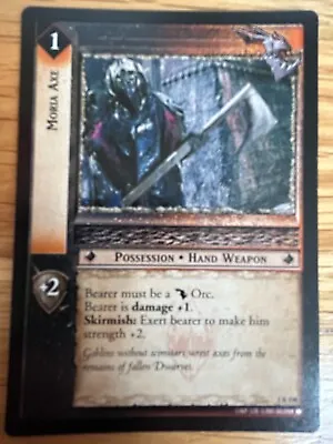 Lord Of The Rings (lotr) Tcg Ccg: Rare Card: Moria Axe 1r190 • £3