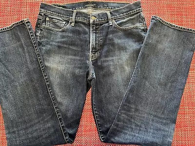 Lucky Brand 353 Men’s Straight Fit Blue Jeans 34x34 Mild Distressing • $21.99