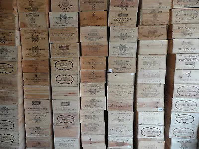 £17.50 • Buy Wooden Wine Box Crate ~ 12 Bottle. French Genuine Shabby Chic, Vintage.