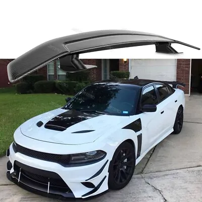 47  For Chevy Camaro ZL1 LT1 Carbon Fiber Rear Car Truck Lip Spoiler W/Adhesive • $99.25