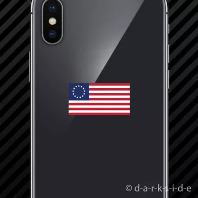 (2x) Betsy Ross Flag Cell Phone Sticker Mobile America 13 Star American US • $3.99