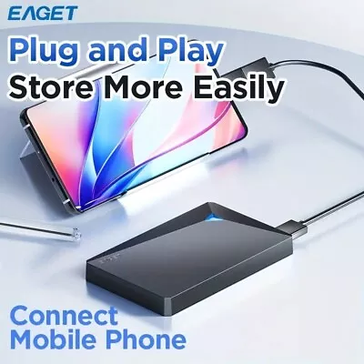 NEW Eaget Mobile Hard Disk Drive 500 GB USB 3.0 Mobile HDD  • $59.95
