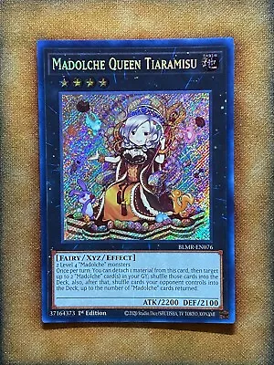 Yugioh Madolche Queen Tiaramisu BLMR-EN076 Secret Rare 1st Ed NM • $1.44