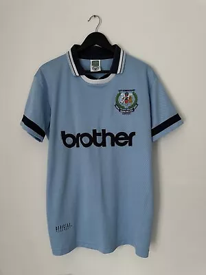 Score Draw Manchester City 1994 Anniversary Retro Shirt Jersey Size L • £46.79