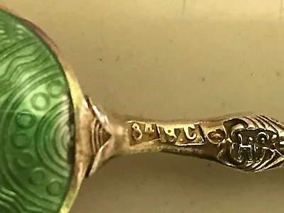 Semenov Russian Guilloche Enamel One Spoon Silver 84 Imperial Antiques Cloisonne • $135