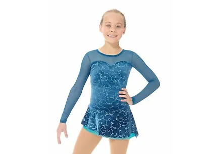 NEW MONDOR TEAL FANTASY ON ICE FIGURE SKATING DRESS #12927 Adult Small • $104.99