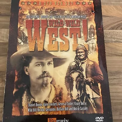 Wild Wild West 8 DVD Box Set Butcher Cassidy Crazy Horse Davy Crockett Custer • £10