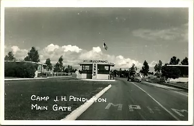 RPPC Main Gate Camp J H Pendleton Oceanside California CA  Postcard C12 • $12.55