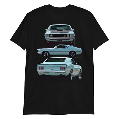 1969 Mustang Mach 1 Fastback Classic Cars Short-Sleeve T-Shirt • $26.90