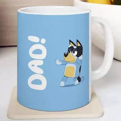 Bluey Best Dad Ever Coffee Mug Spirit Animal Bluey Mug Bluey Family Matching M • $15