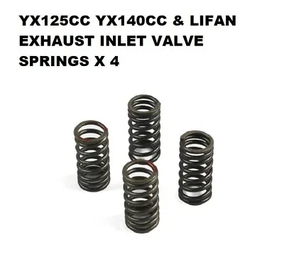 New Inlet Exhaust Valve Springs For YX125 YX140 & LIFAN Pit Atv Dirt Bike Engine • £6.99