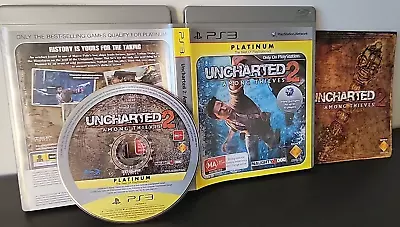 PS3 Game Uncharted 2: Among Thieves Playstation 3 AUS PAL W/ Manual • $14.95