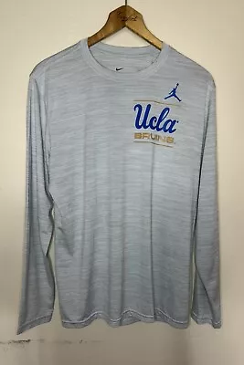 The Nike Tee Jordan UCLA Bruins Long Sleeve Dri-Fit Shirt NCAA Men’s Sz L Large • $16