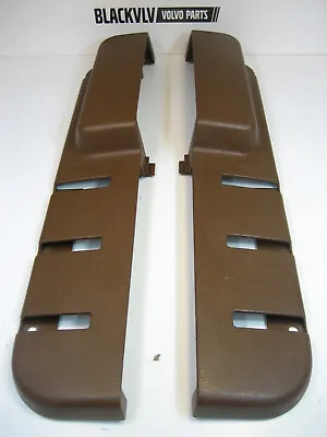 Genuine Volvo 240 BROWN Left & Right Door Pocket Set No Cracks! 242 244 245 • $124.99