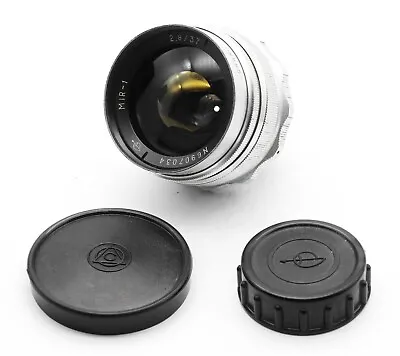 Mir 1 37 Mm F/2.8 Grand Prix Brussel M39 Silver Wide Angle Lens USSR 6907034 • $140