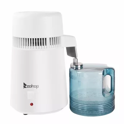 Zokop 4L Countertop Water Distiller 750W W/BPA-Free Container & Stainless Steel • £61.99