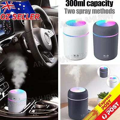 $13.15 • Buy Car Air Purifier USB Diffuser Aroma Oil Humidifier Mist Led Night Light Home NEW