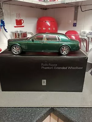 1:18 Rolls Royce Phantom In Green With  Dark Cream Interior • £265