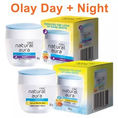 $55.74 • Buy Cream OLAY Day + Night Cream Moisturizer Natural Nourishing Facial Skin 50 G X 2