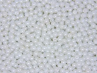 £1.99 • Buy White Or Ivory Glass Pearl Beads Bridal Wedding Pearls Bride 4mm 6mm 8mm 10mm ML