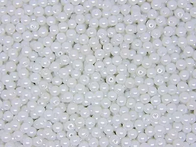 £1.99 • Buy White Or Ivory Glass Pearl Beads Bridal Wedding Pearls Bride 4mm 6mm 8mm 10mm ML